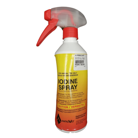 antrovet iodine woundspray 500ml picture 1