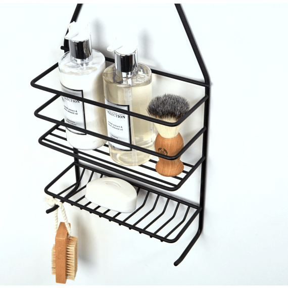 steelcraft blk shower caddy medium picture 2