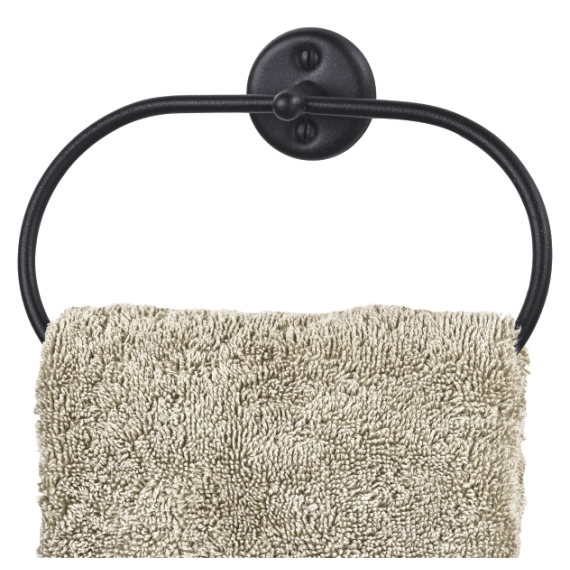 steelcraft classic blk towel ring picture 2