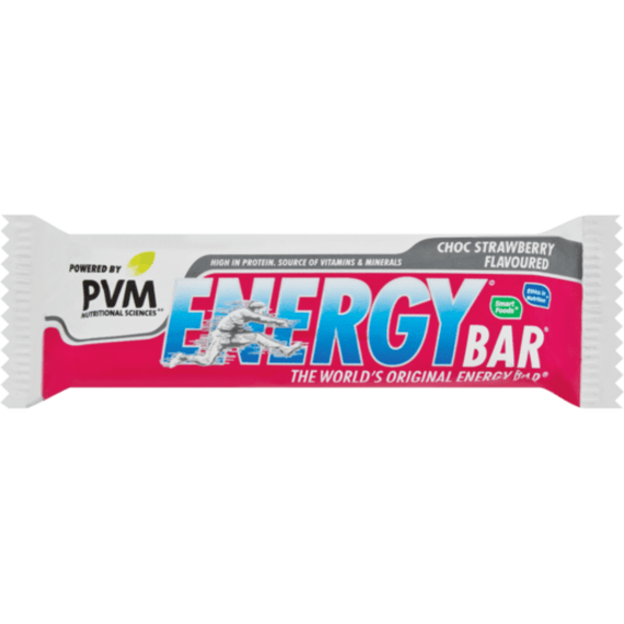 pvm energy bar choc strawberry 45g picture 1