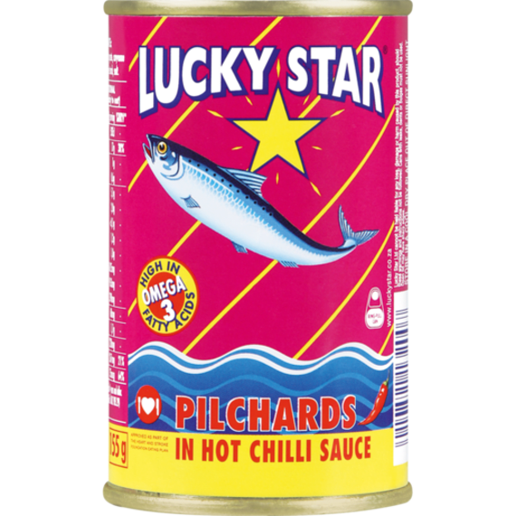 lucky star pilchards chilli 155g picture 1