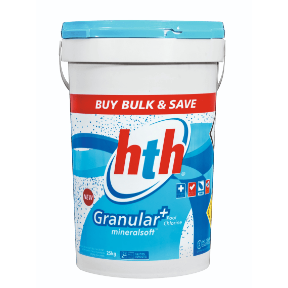 hth r granular pool chlorine 25kg picture 1