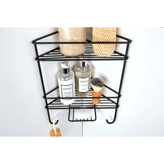 steelcraft blk cnr shower organiser picture 2