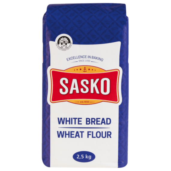 sasko white bread flour 2 5kg picture 1