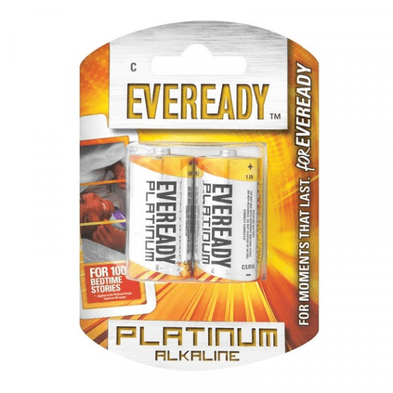 eveready battery platinum alk lr14 c 2pk picture 1