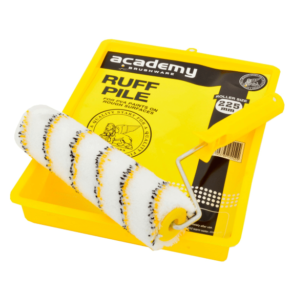 academy ruffpile paint roller set 225mm picture 1