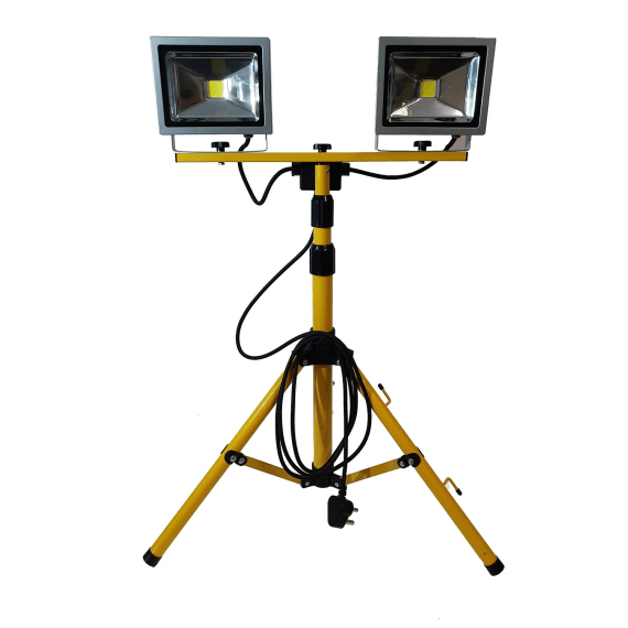 eurotool halogen tripod worklight 2x20w picture 1