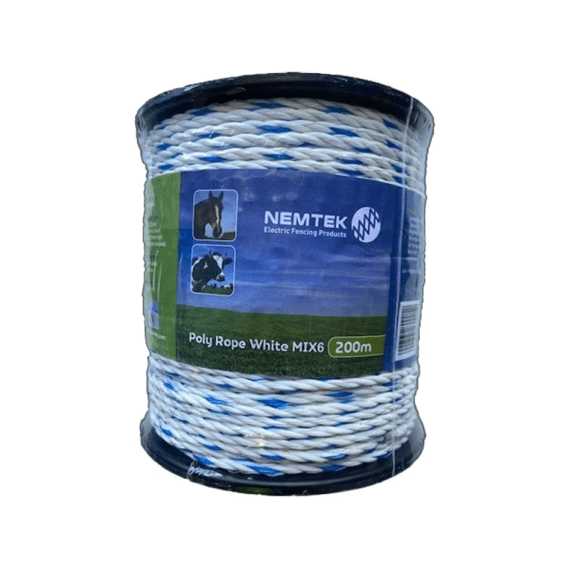 nemtek poly rope white mix6 200m picture 1