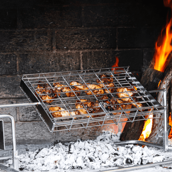 LK's Rotisserie Basket Flat Basket Only Agrimark