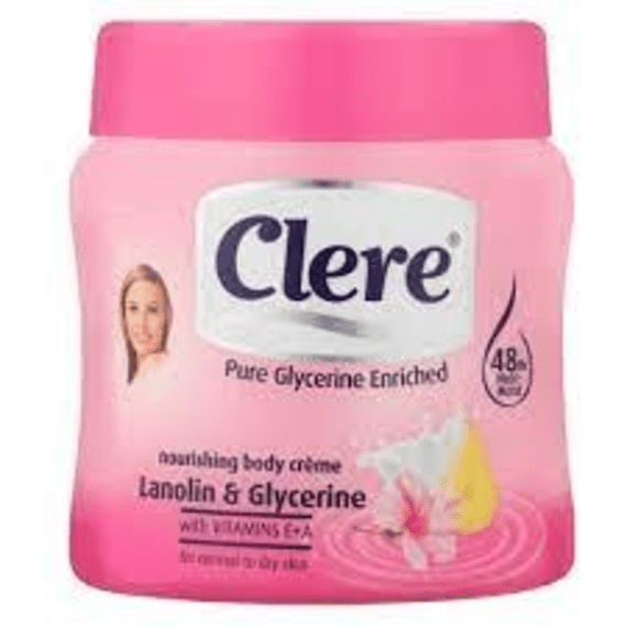 Clere Body Cream Lanolin&glycerin 300ml Agrimark