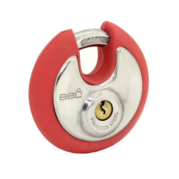 bbl padlock discus ext red 70mm picture 1