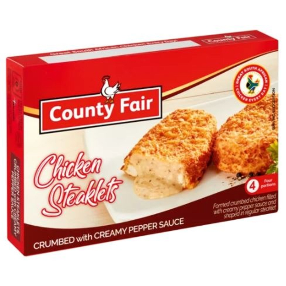 county fair chicken steaklets creamy pepper 400g picture 1