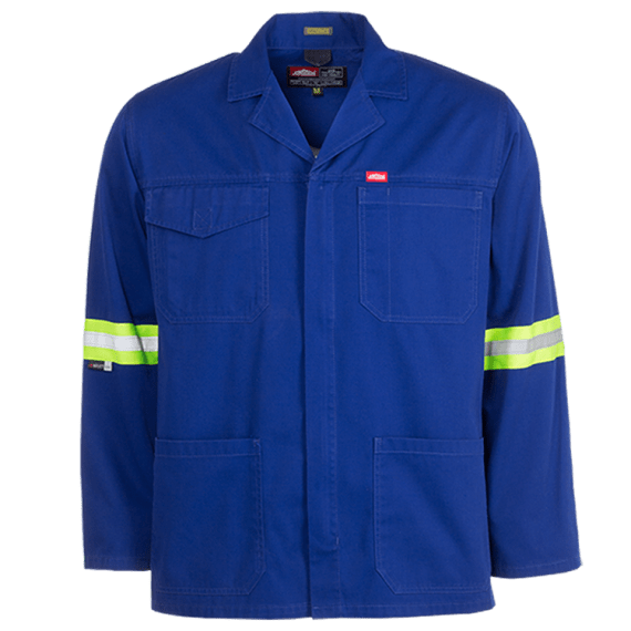 jonsson 100 cotton reflective work jacket picture 1