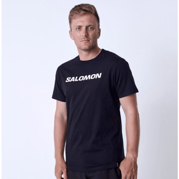 salomon core logo short sleeve t shirt black picture 2