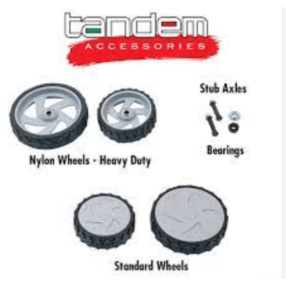 tandem l mower wheel hd 200mm picture 1