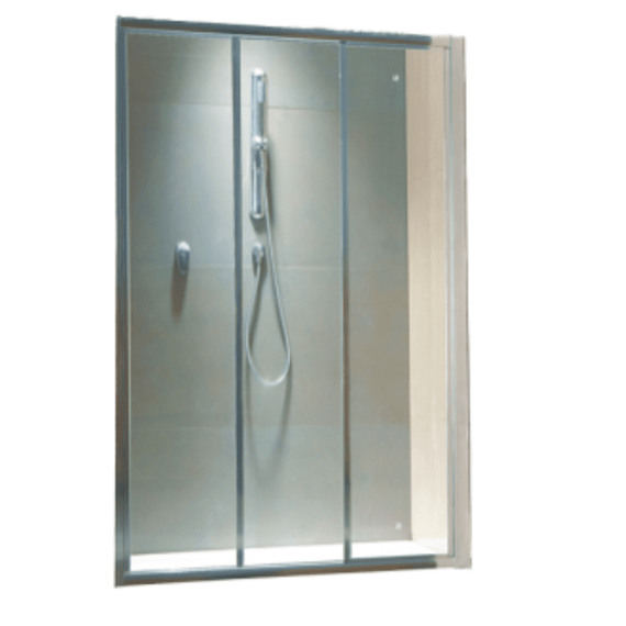 kenzo shower door tri panel white 1 85 picture 1