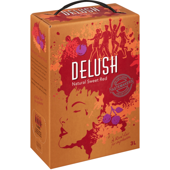 delush natural sweet red wine 3l picture 1