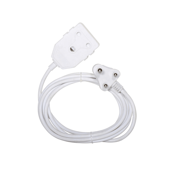 eurolux ext cord dbl wht 1 00mm 3m picture 1