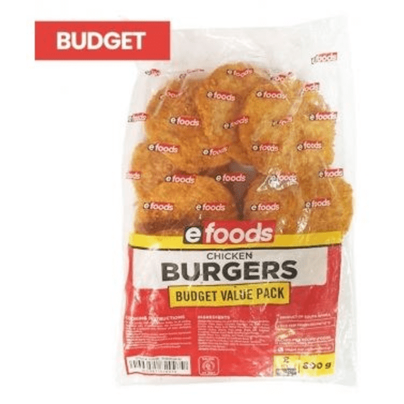 efoods chicken burgers 800g picture 1