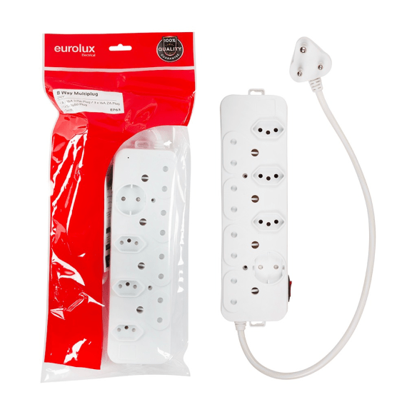 eurolux 8 way multi plug 1xsch 4x16a picture 1