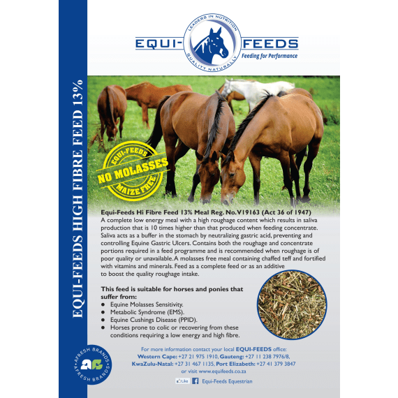 equi feeds hi fibre feed 13 meal 25kg picture 1