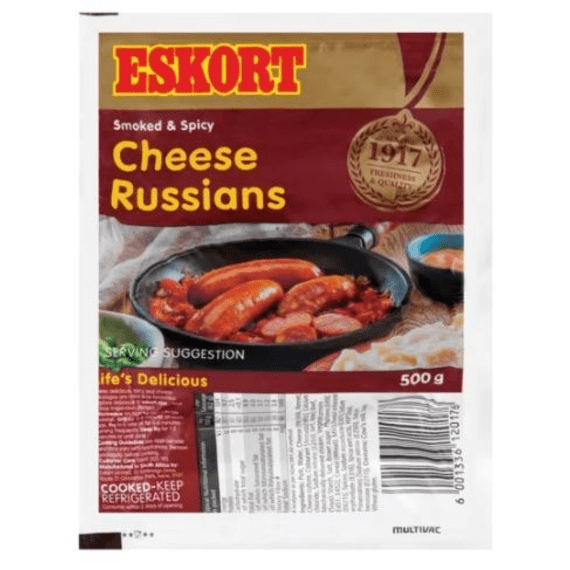 Eskort Cheese Russians 500g Agrimark