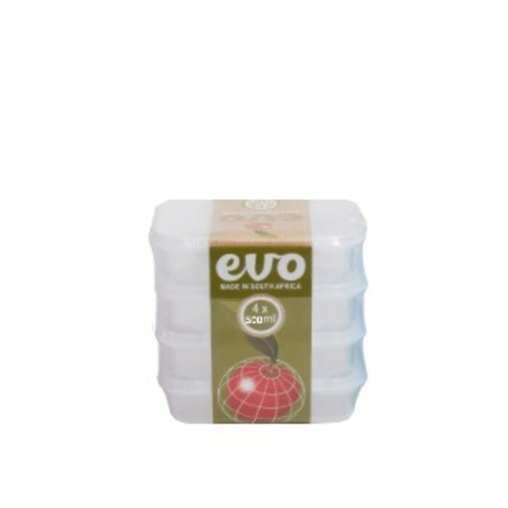 evo 4pc snack box clear lid 80ml picture 1