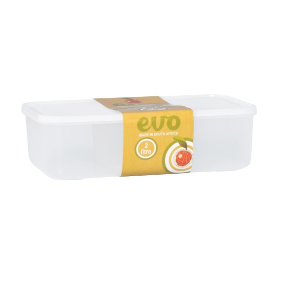 evo 1pc lunchbox clear lid 2l picture 1