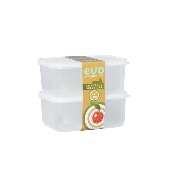 evo 2pc lunchbox clear lid 1l x 12 picture 1