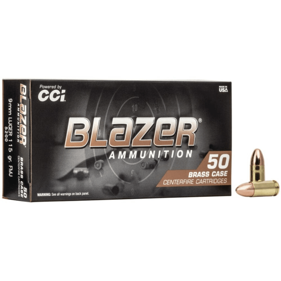 federal ammo blazer 9mm 115gr fmj 50 picture 1