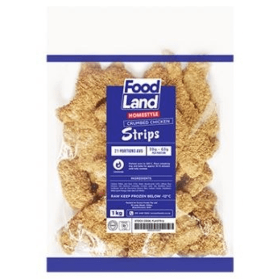 foodland chicken strips crumbed 1kg picture 1