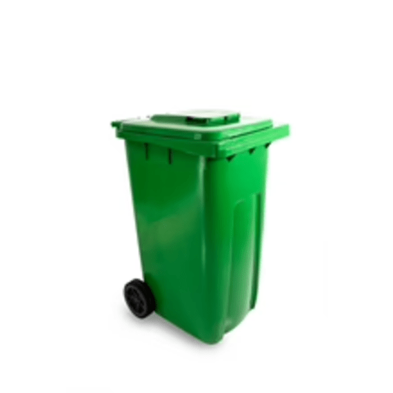 Mpact Refuse Bin On Wheels Green 240l Agrimark