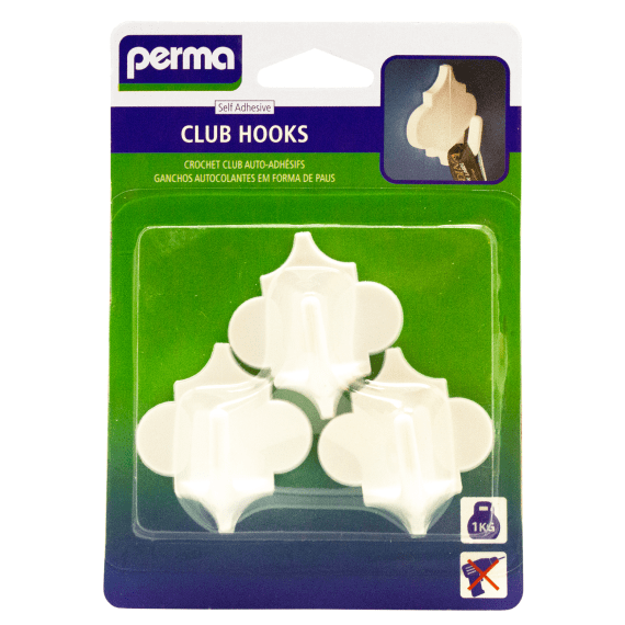 perma adhesive club hooks x3 b c picture 1