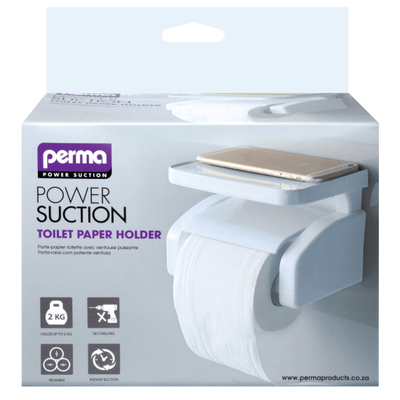 perma suction toilet paper holder box picture 1