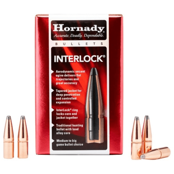 bullets 30cal 180gr hornady interlock picture 1