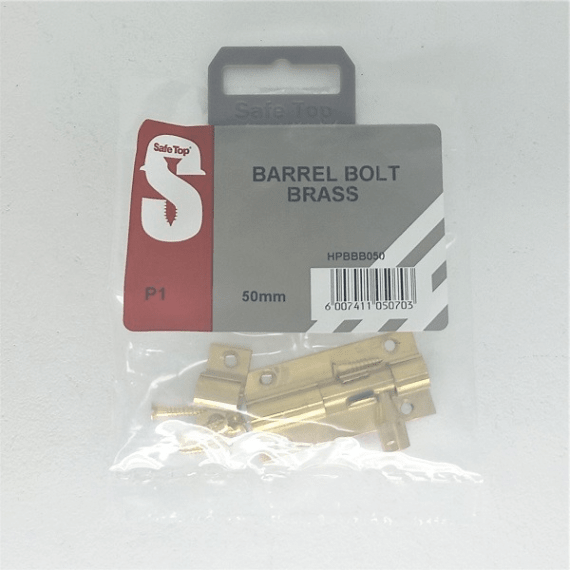 safetop bolt barrel brass 50mm picture 1