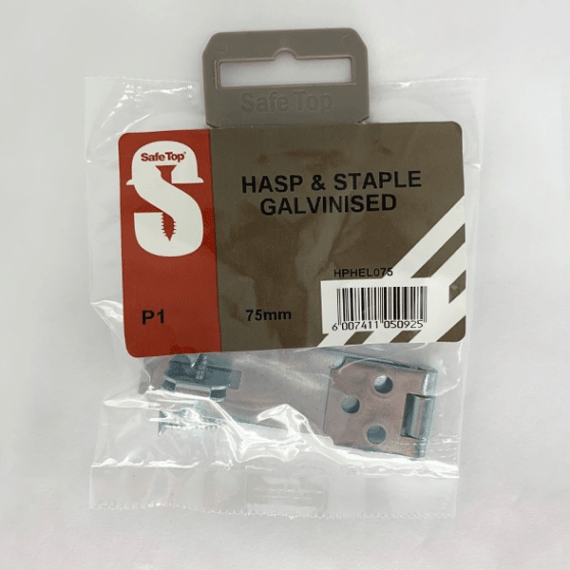 safetop hasp staple galv 75mm ppk picture 1