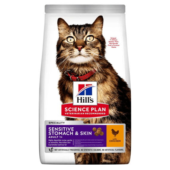 hills science plan feline sensitive stomach skin picture 1