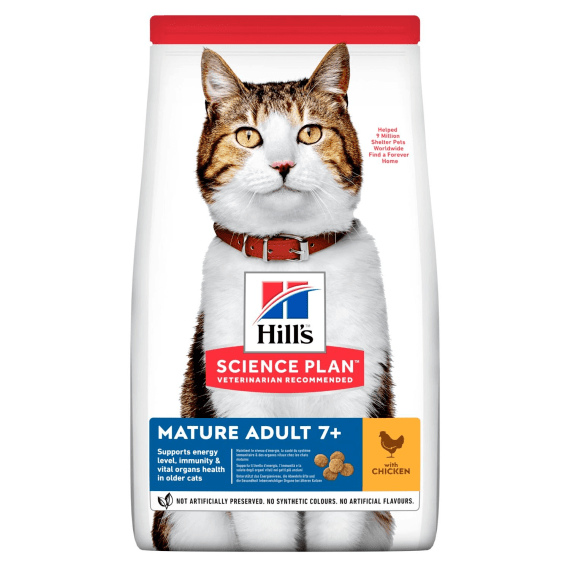 hills science plan feline mature chicken flavour picture 1