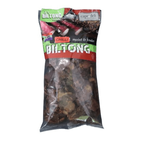 cape deli beef biltong sliced chilli 250g picture 1