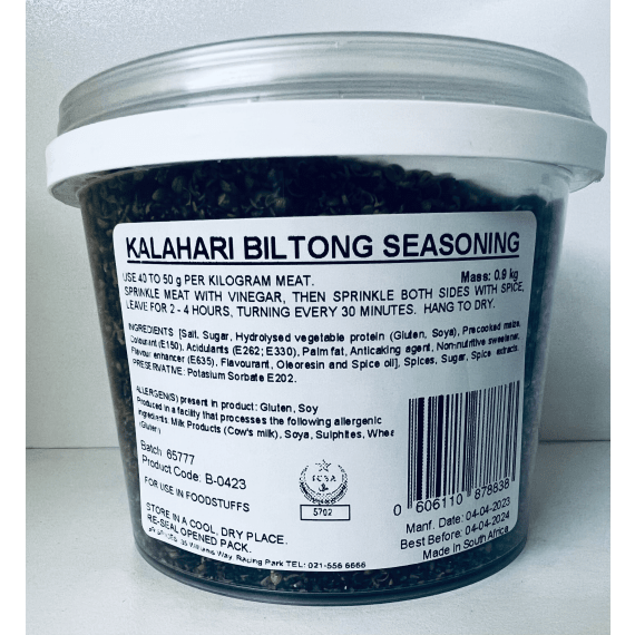 kalahari biltong spice in tub 900g picture 1