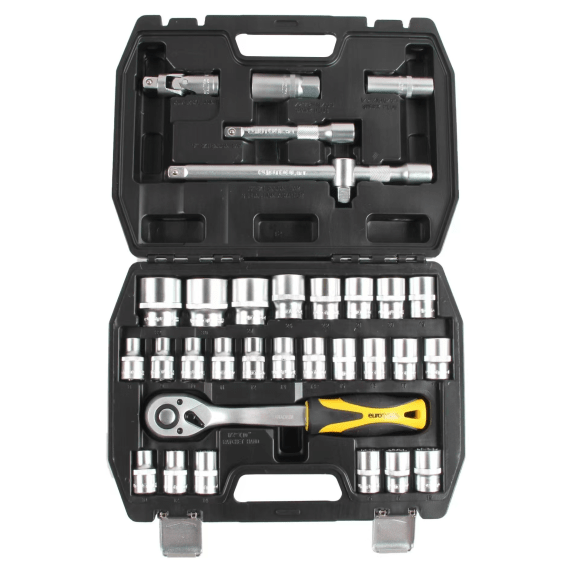 eurotool skt set 1 2 dr chrome 32pc picture 2