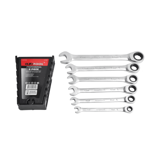 eurotool ratchet spanner chrome 6pce picture 2