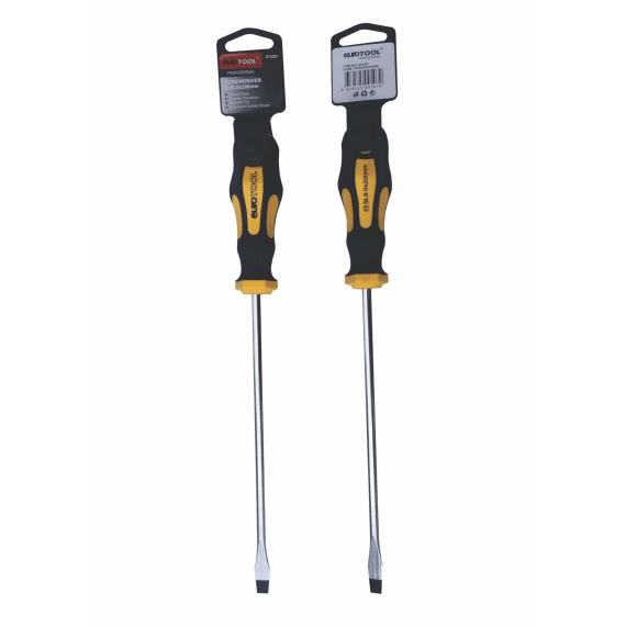 eurotool screwdriver sl 8x200 yellow1pc picture 1