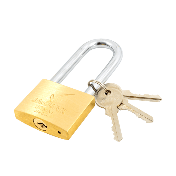 jaguar padlock 50mm brass l s 50mm picture 1