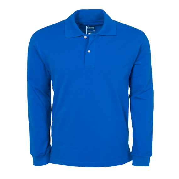 Jonsson The Classic 100% Cotton Long Sleeve Golfer | Agrimark