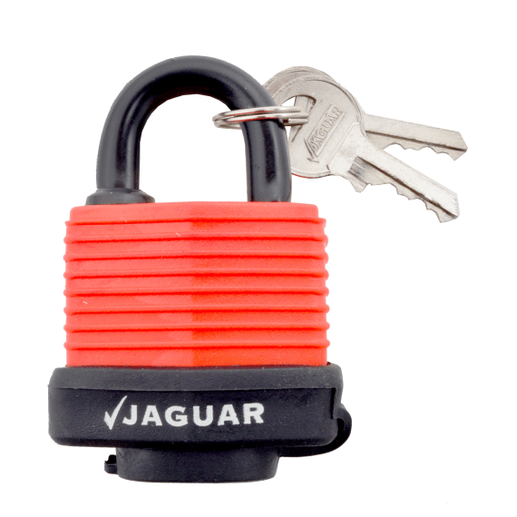 jaguar waterproof padlock lam red 40mm picture 1