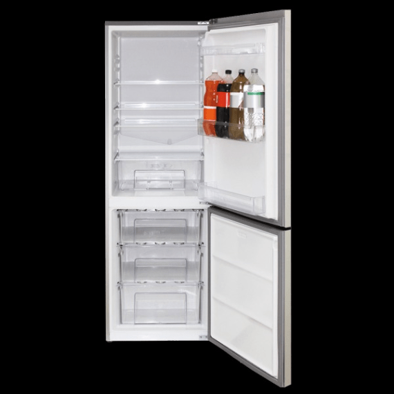 kic fridge freezer metalic 344l picture 2