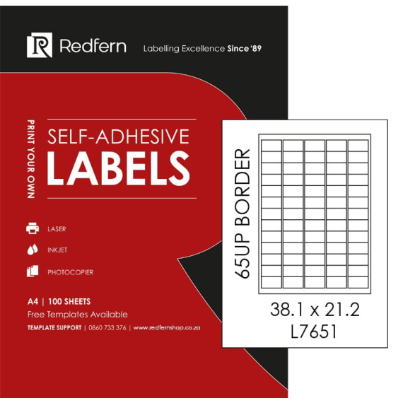 label lazer a4 white 65 up 100 box picture 1