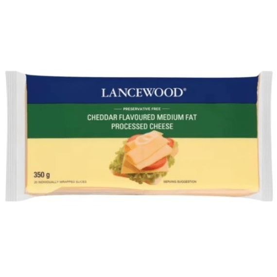 lancewood cheddar processed slices 350g picture 1